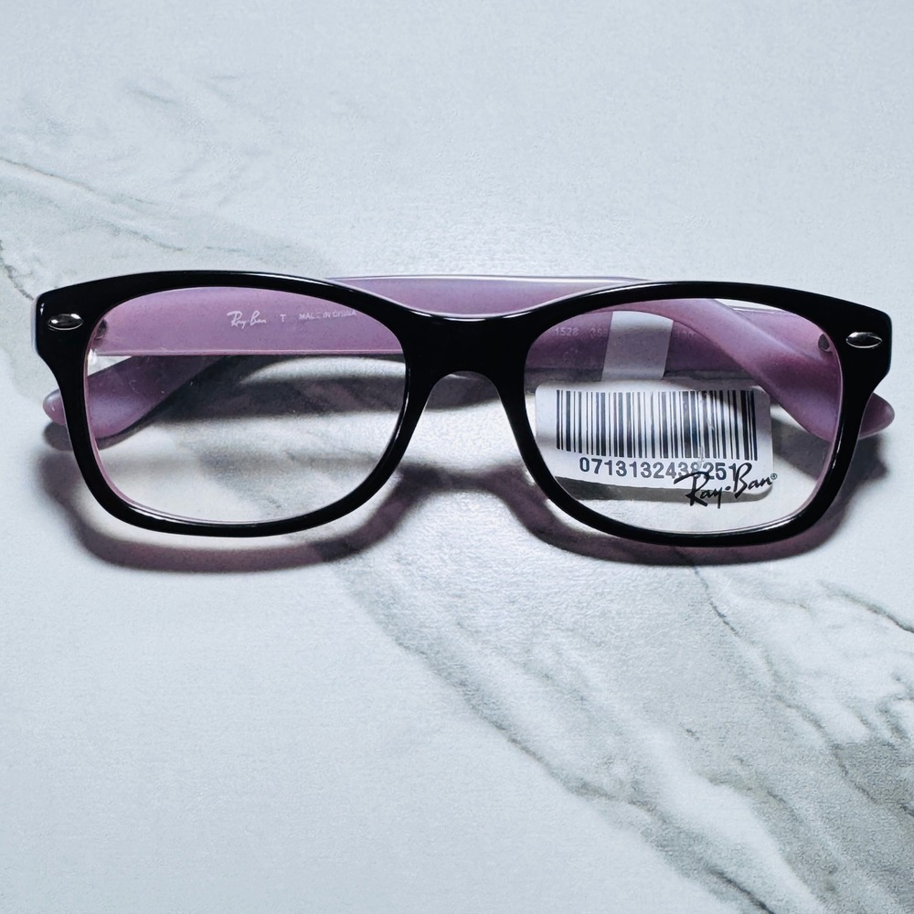 Ray-Ban Junior RY1528 3580 Black Pink Rectangular Eyeglasses Frames 48-16-130